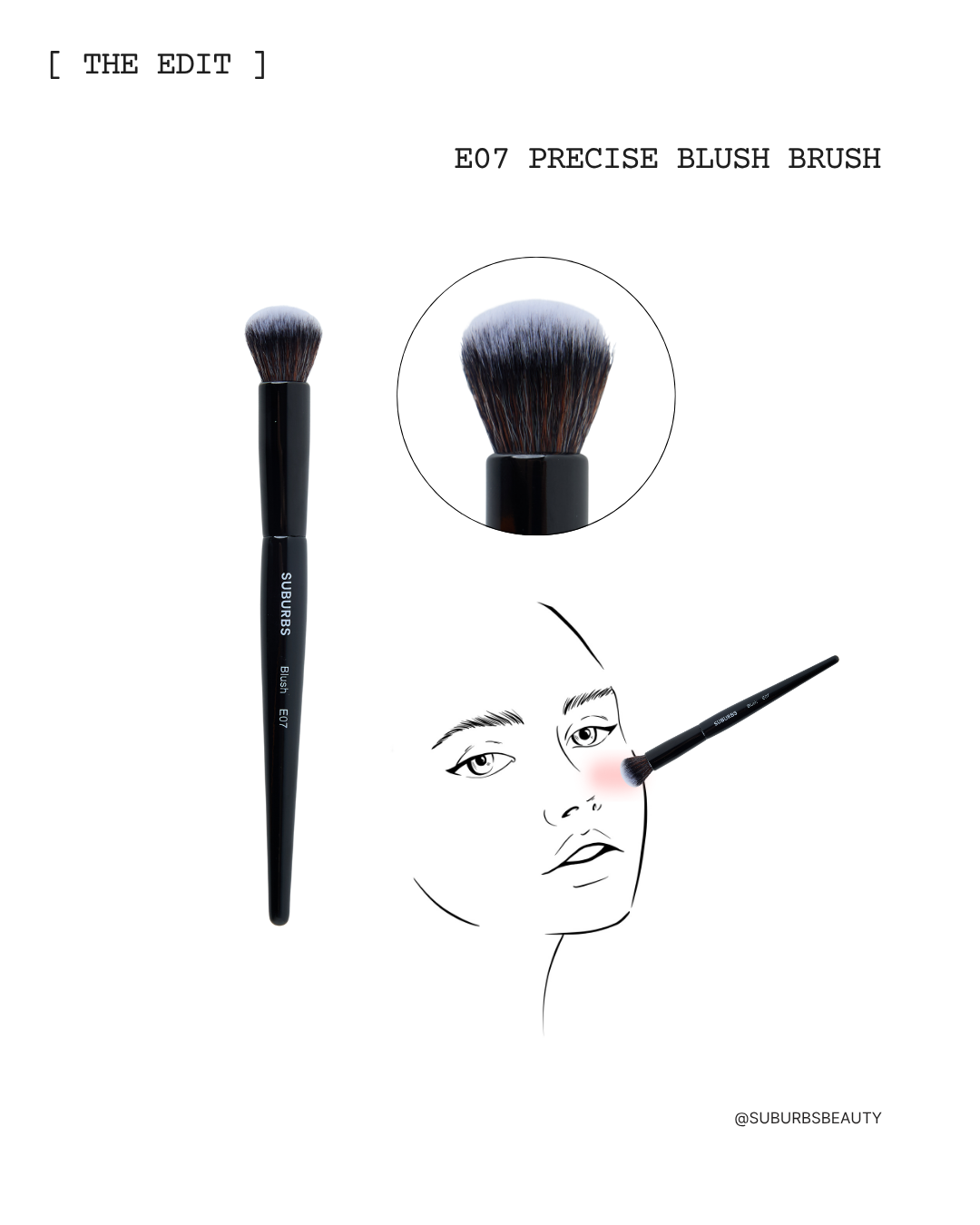 E07 Precise Blush Brush