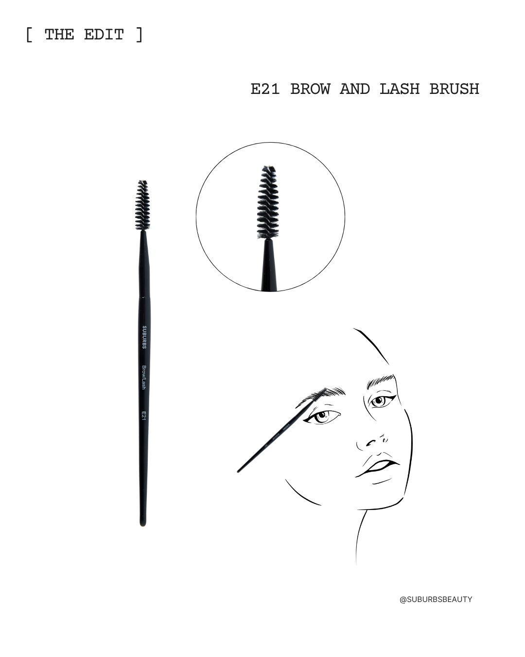 E21 Brow and Lash Brush