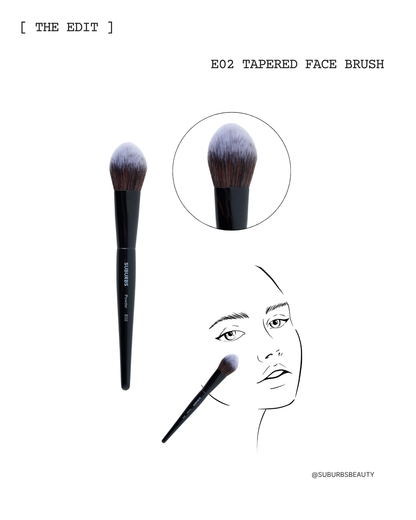 E02 Tapered Face Brush