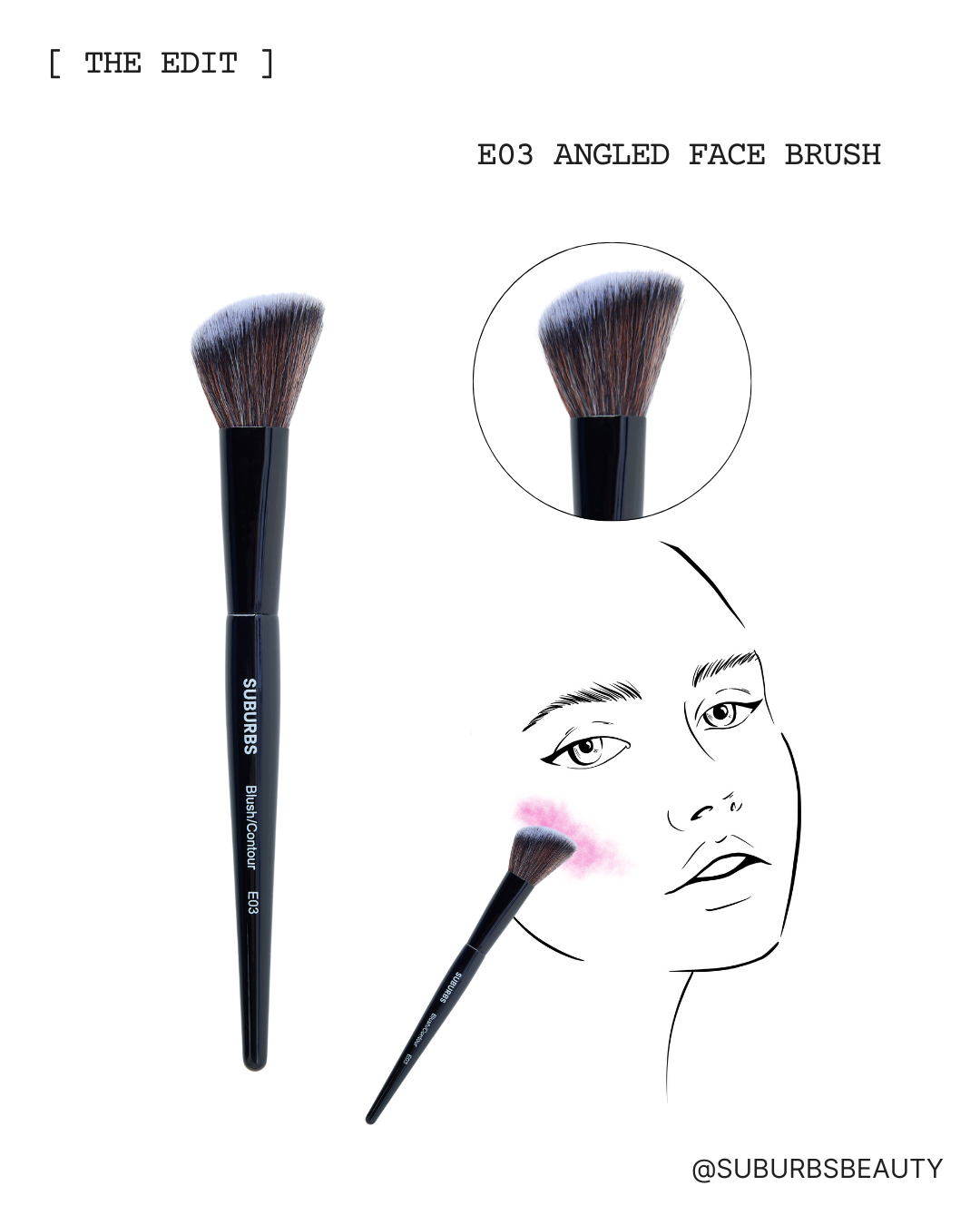 E03 Angled Face Brush