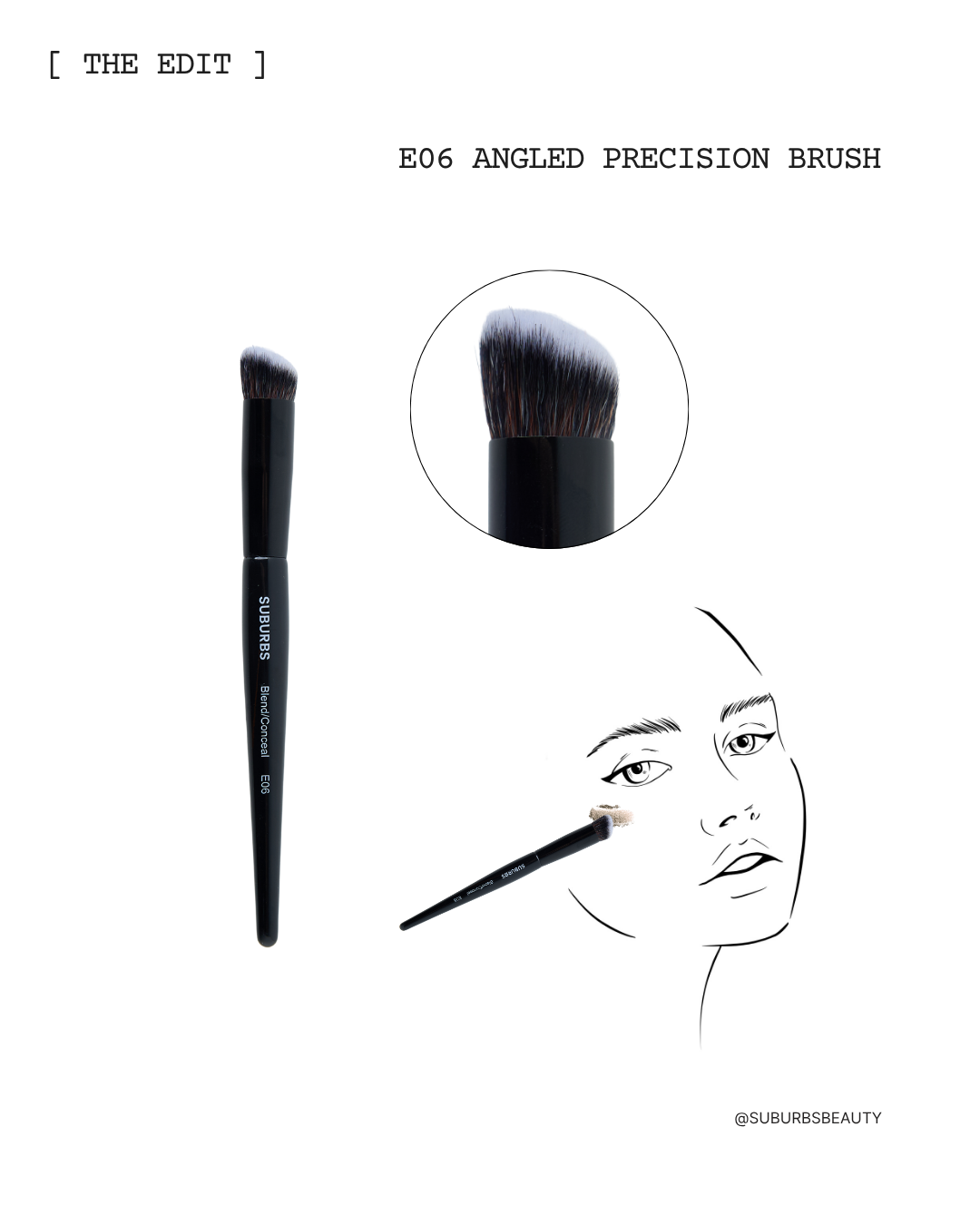 E06 Angled Precision Brush