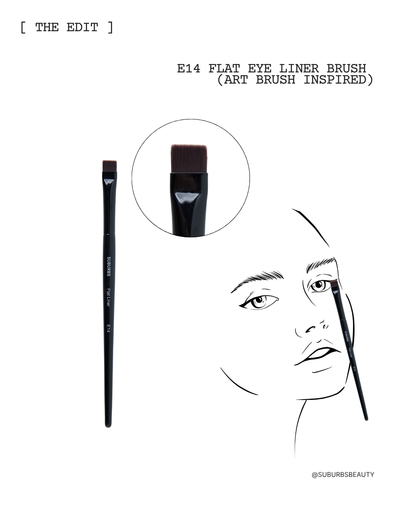 E14 Flat Eye Liner Brush (Art Brush Inspired)