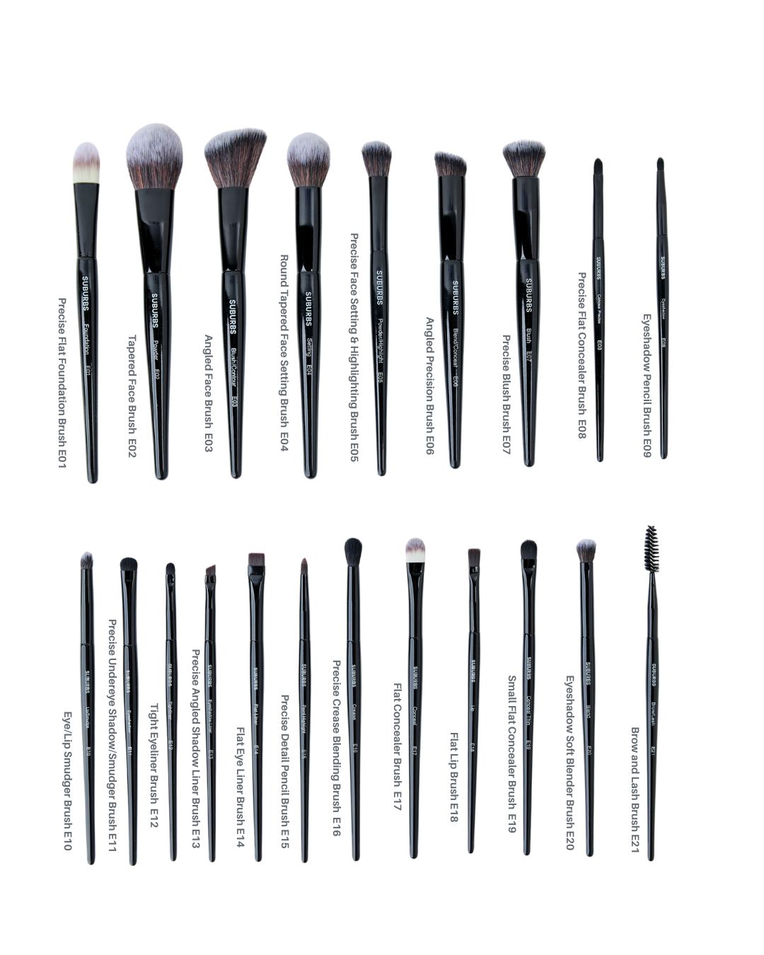 The Edit Makeup Brushes Full Set